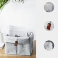 thumbnail image 2 of Cesta de Almacenamiento de Fieltro NóRdico, Mesa de Té para Sala de Estar, Cesta de ArtíCulos , Caja de Almacenamiento de Fieltro de Tela, para Dormitorio, Gris, 2 of 9