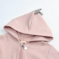 thumbnail image 6 of 2025 Spring Newborn Baby Long Sleeve Romper Suit Toddler Boys Girls Hooded Dino Jumpsuit Cotton Babywear,0-3M Pink, 6 of 7