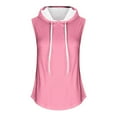 thumbnail image 4 of Posijego Womens Hooded Tank Tops Sleeveless Hoodie Workout Running Athletic T-Shirt Activewear Tee for Women, 4 of 4