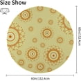 thumbnail image 2 of Coolnut 60"x60" Round Tablecloth, Abstract Circles Modern Table Cover for Home Decoration Washable Table Cloth for Dinner Picnic, 2 of 5