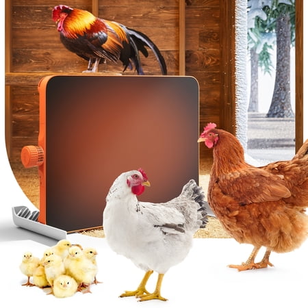 200 Watts Chick Heater Built-in Adaptive Temperature Sensor Smart Chicken Coop Heater Chicken Coop Heater for Winter Coop Heater Adaptable to Timer and Temp Controllers UL-Compliant
