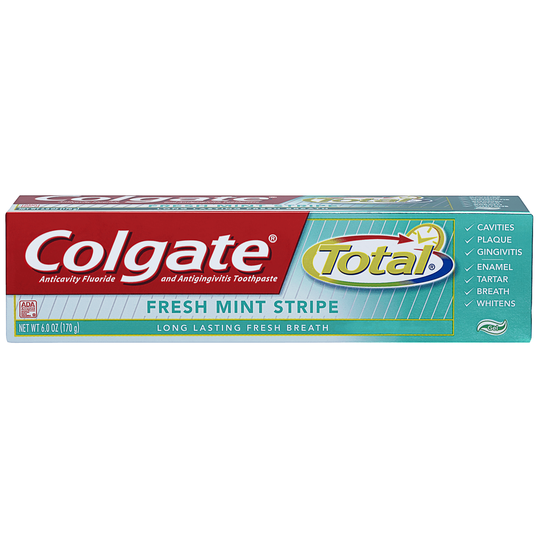 Colgate Total Toothpaste, Fresh Mint Stripe Gel, 6 oz