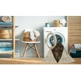 thumbnail image 2 of Ahgly Company Machine Washable Indoor Round Transitional Night Red Area Rugs, 4' Round, 2 of 7