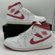 thumbnail image 1 of N I-K-E A i r-Jor-dan 1 Mid SE Dune Red White Sneakers FJ3458-160 Mens Size BRAND NEW, 1 of 6