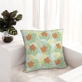 thumbnail image 6 of Fuzoiu Tropical Flowers Print Square Pillow Cover,Hidden Zipper Design,Luxury Square Pillow Case, Throw Pillow,Couch Cushion-16"x16", 6 of 7