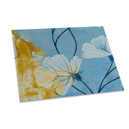 

Wanwan 42x32cm Flower Floral Pattern Placemat Heat Insulation Dining Table Mat Pad