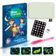 thumbnail image 1 of Tablero mágico de dibujo fluorescente A3 para niños - Juego educativo creativo con pluma luminosa, ideal para desarrollar imaginación y diversión familiar sin manchar paredes., 1 of 6