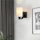 thumbnail image 3 of Lámpara De Pared De Luz Cálida De Estilo Nórdico Europeo Moderno Pantalla De Vidrio Led Lámpara Led De Pared Interior Artesanía De Hierro Lámpara De Pared De Cabecera Elegante Para Habitación Pasillo Sweethay HA027046-01, 3 of 7