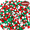 Set 1, variant on Christmas Pom Poms Xmas Craft Pompoms Small Red Green White Glitter Fluffy Puff Balls DIY Art Crafts Decorations Party Supplies 900 Pcs Set 1