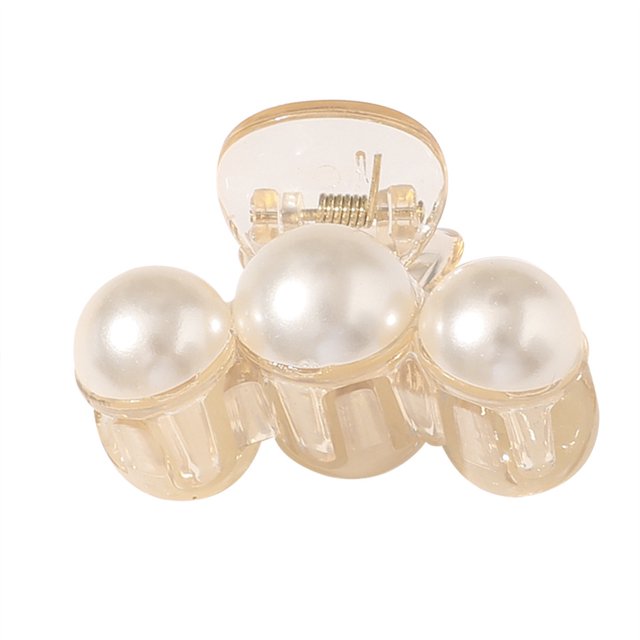 Jumpingount 1 Uds. De pinzas para el pelo para mujer, hipérbole, perlas grandes, pinzas para el pelo, pasadores de peinado para maquillaje, horquilla de Accesorio para el cabello estilo 17 Jumpingount AP001174-17