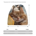 thumbnail image 3 of Disketp Relaxing Cat With Orange Juice Slouchy Beanie Hip-Hop Soft Lightweight Running Beanie Adult Hats Chemo Cap for Men Women, 3 of 8
