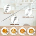 thumbnail image 6 of chalian-Milk Frothing Pitcher, 20oz Milk Frother Cup with Clear Scale, 304 Stainless Steel Cappuccino Espresso Machine Accessories for Barista Coffee Bar with Latte Art Pen, Black, 6 of 13