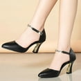 thumbnail image 5 of AXXD Women Black Sandals Summer Shoes Color Minimalistic Sexy Temperament Chunky Heel High Heels Sandals, 5 of 6