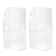 thumbnail image 1 of MasteelfCA 2pcs Remote Holder Wall Mount Controller Holder Acrylic Storage Organizer Box, 1 of 7