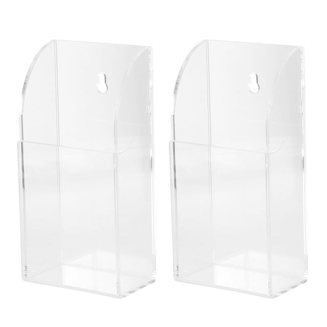 MasteelfCA 2pcs Remote Holder Wall Mount Controller Holder Acrylic Storage Organizer Box