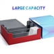 thumbnail image 5 of 2X Caja de Almacenamiento de Tarjetas para Cartas Coleccionables, Estuche para Mazos de Cartas con Capacidad para MáS de 1800 Tarjetas de una Sola , Rojo, 5 of 5