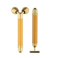 thumbnail image 1 of 2 - in - 1 Beauty stick 24K Golden pulse facial masajista, rodillo eléctrico y T - Arm Eye nasofaringe masajista levantamiento facial instantáneo, anti - arrugas, piel apretada, cara apretada SHANG Belleza y salud, 1 of 2