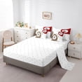 thumbnail image 5 of Castle Fairy Sport Billiards King Bedding 7pcs, Retro Cheetah Print King Bed in a Bag, Brown Red White, 5 of 7