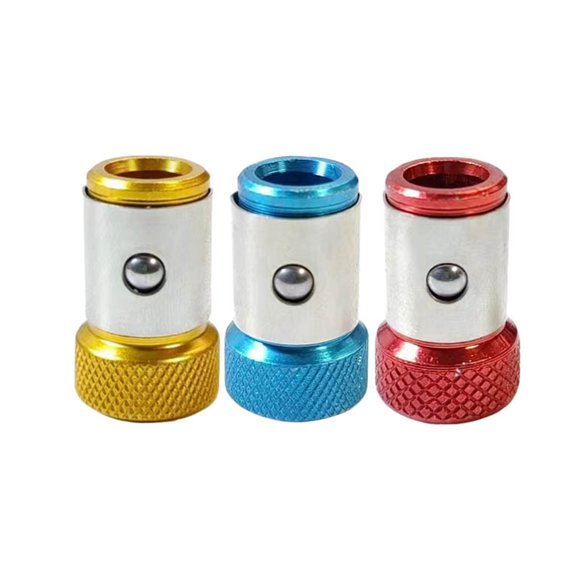Kripyery 3Pcs Screwdriver Bit Magnetic Ring Removable Electric Screwdriver Head Magnetizer Screw Catcher Holder Magnetize Tools Screwdriver Accessories