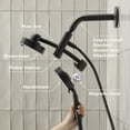 thumbnail image 4 of Kohler 23219-G-BL 2-In-1 Multifunction 1.75 GPM Shower Combo Kit - Matte Black, 4 of 4