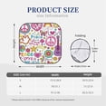 thumbnail image 3 of Bingfone Peace Love And Dove Flower Power Print 2-Piece Sun Shade Front Windshield - Foldable Car Front Window Sunshades For Most Sedans Suv Truck - Medium, 3 of 7