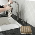 thumbnail image 4 of RITZ Terry Check Dish Cloth, Set of Six, Mocha, 4 of 6