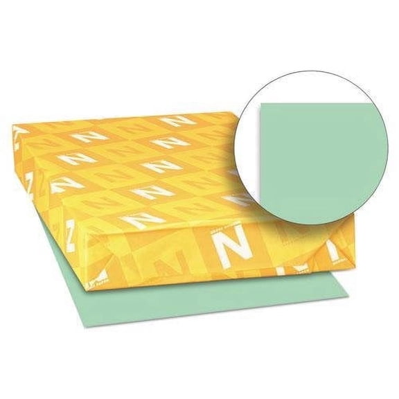 NEENAH 82353 Exact Vellum Bristol Cover Stock, 67 lbs., 11 x 17, Green, 250 Sheets