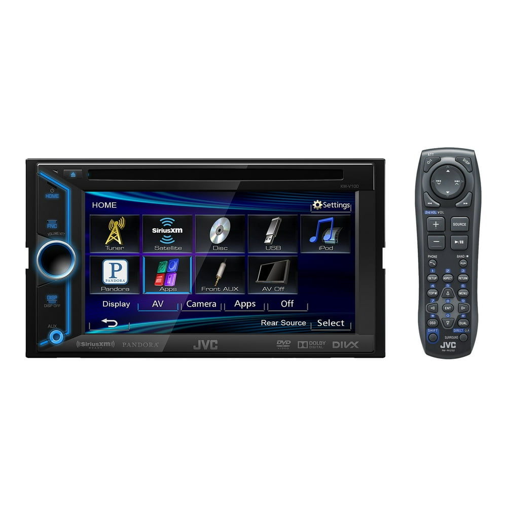 JVC KWV100 DVD receiver Arsenal display 6.1" touch screen indash unit DoubleDIN