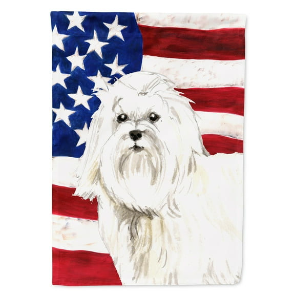 Patriotic USA Maltese House Flag