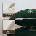 thumbnail image 5 of Christmas Tree Pillow Covers 16x16 Dark Green Forest Christmas Throw Pillow Cover Set of 2 Gold Snowflake Pillow Protectors Outdoor Square Cushion Cases for Farmhouse Living Room Decor, 5 of 6