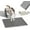Gray, variant on Litter Box Mat, 24"x 17" EVA Scratch Resistant Litter Trapping Mat, Easy Clean for Scatter Control, Soft Kitty Paws, & Proof for Indoor Use, Gray