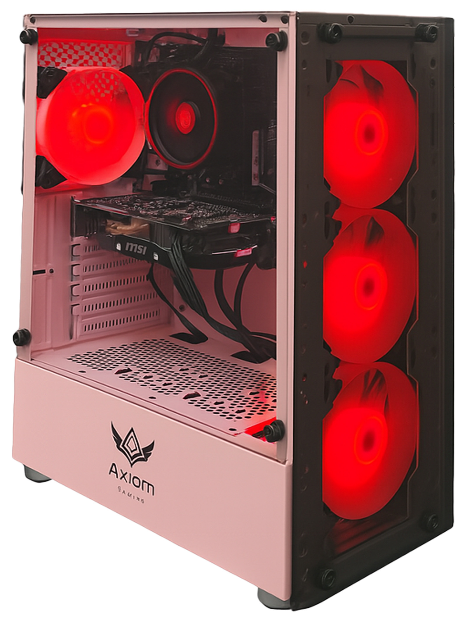 Axiom Gaming® Starbloom Gaming PC Desktop – AMD Ryzen 5, 16GB DDR4, 512GB SSD, GTX 1060 6GB, WiFi, Windows 11 Home