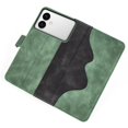 thumbnail image 4 of ﻿For Samsung Galaxy S26 Edge 5G 6.7" Splicing Leather Pattern Flip Buckle Attachment/Closure, Card Slots/Pocket, PU Leather Flip Wallet Case,Green,For Galaxy S26 Edge 5G, 4 of 6