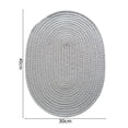 thumbnail image 6 of Ludlz Insulation Pad Soft Heat Insulation Simplicity Decorative Japanese Style Non-slip Cotton Simple Oval Woven Mat Kitchen Supplies, 6 of 8