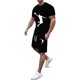 thumbnail image 1 of WILLBEST Conjunto de Dos Piezas de Camiseta y Pantalones Cortos de Manga Corta para Hombre, con Camisa y Pantalón Corto., 1 of 2