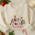 thumbnail image 2 of The Most Wonderful Time Of The Year Embroidered Sweatshirt, Christmas Nutcracker Ballet Embroidery Shirt, Merry Christmas Shirt, Winter Gift, 2 of 4