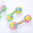thumbnail image 5 of SPRING PARK New Dog Puppy Pet Cotton Chew Tug Knot Braided Bone Rope Bone Doggie Playing Toy, 5 of 7