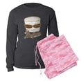 thumbnail image 5 of CafePress - Marsh Mellow - Women's Long Sleeve Charcoal Gray Pajamas, 5 of 7