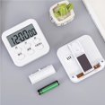 thumbnail image 3 of Temporizador De Cocina 24 Horas Reloj De Alarma Fuerte Recordatorio De Cuenta Atrás Electrónico Lcd Digital Cocina Reloj Con Función De Memoria Temporizador De Clip Portátil Blanco Scienceny HA015839-00, 3 of 7