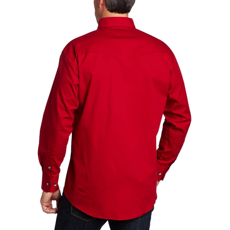 Wrangler Painted Desert Western-Button Long Sleeve XXXL Red