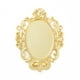 thumbnail image 1 of Alloy Pendant Cabochon Settings Plain Edge Bezel Cups & Rhinestone Settings Plain Edge Bezel Cups Oval Golden Tray: 30x20mm Fit for 1.2mm and 1.6mm Rhinestone 49x36x2mm Hole: 1.6mm, 1 of 2