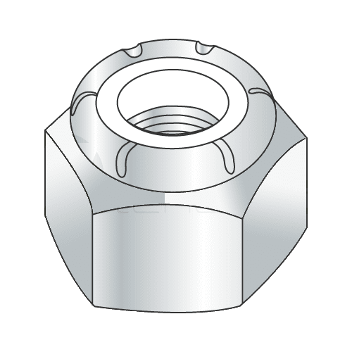 5/8-11 Heavy Hex / NU Nylon Insert Locknuts / Steel / Zinc (Quantity: 100 pcs)