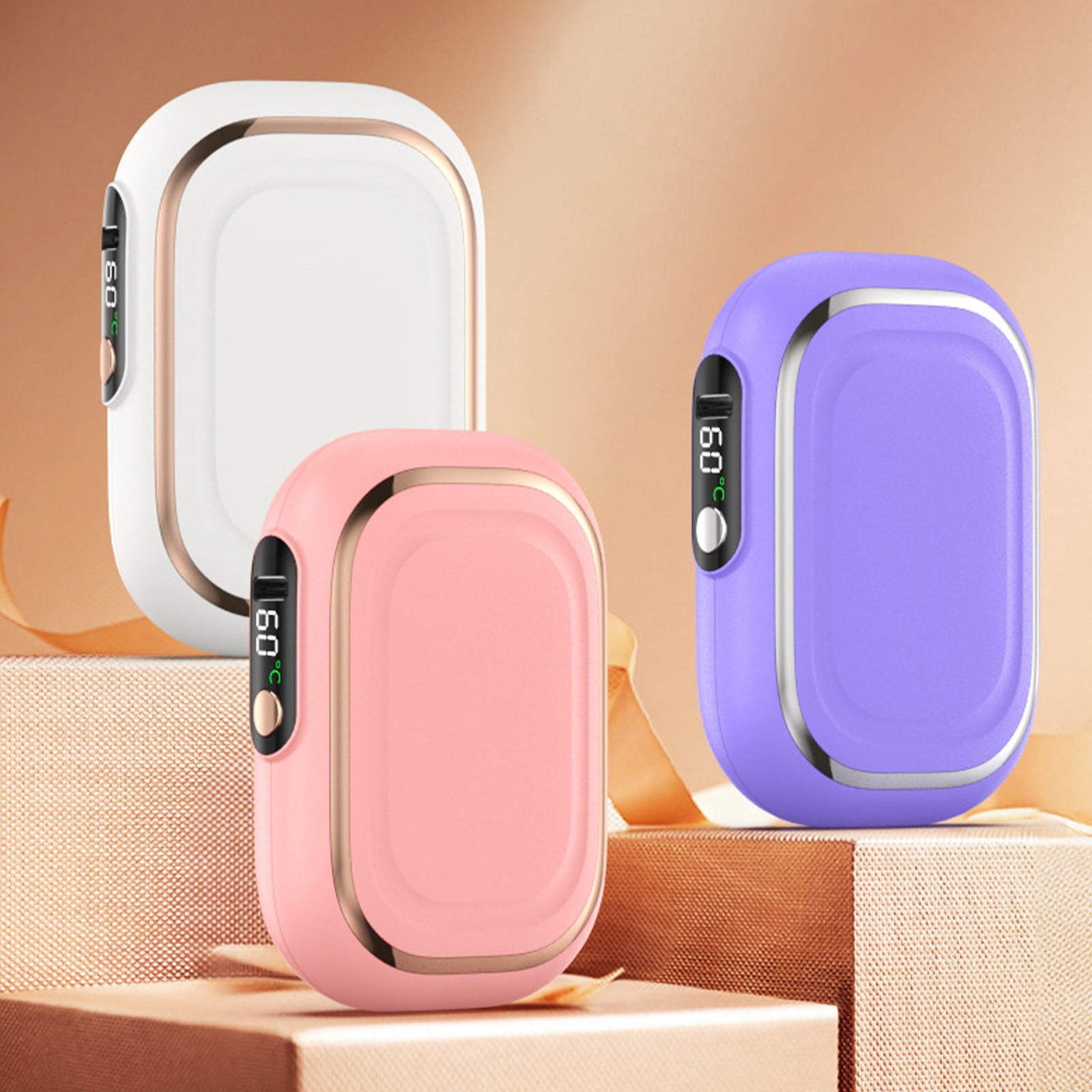 Wzzjkit Hand Warmers - New Aluminium Hand Warmer Winter Cold Warmer Digital Hand Warmer Skin Feeling Hand Warmer Gift Model Premium Feeling Gift Hand Warmers Rechargeable