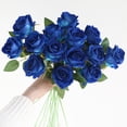 thumbnail image 4 of Fule Artificial Velvet Rose Flower, Ngxiha Velvet Single Roses Fake Rose Rose Decor Flower Centerpiece Arrangement in Vase Rose Decor Flower for Wedding Outdoor & Home Decoration, 4 of 9
