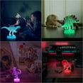 thumbnail image 6 of YSTIAN Dinosaur 3D Night Light for Boys 4 Pcs Hologram Illusion Lamp with 16 Color Changing & Remote Birthday Control Dinosaur Gifts for Girls Kids Room, 6 of 6