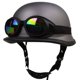 thumbnail image 1 of Casco de acero para motocicleta, casco retro para motocicleta, casco Harley para montar al aire libre, medio casco con gafas, 1 of 6