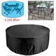 thumbnail image 3 of Outdoor Furniture Cover, Round Waterproof Outdoor Garden Table Cover, Patio Furniture, UV Shelter and Dustproof Dining Chairs 230x110cm See Image, 3 of 5