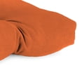 thumbnail image 4 of Jordan Manufacturing Sunbrella 44" x 18" Canvas Rust Solid Rectangular Tufted Contoured Outdoor Wicker Settee Bench Cushion, 4 of 9