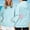 Blue, variant on Cozy Womens Hoodies Casual Loose Fit Embroidered Star Hooded Sweatshirt with Pocket for Everyday Wear Womens Sweatshirt Blue S
