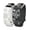 White/Starlight + Black/White, variant on Wearlizer Dual-Tone Engraved Bands Compatible with Charge 6/Charge 5 - Floral Silicone Wristbands for Women, 2 Interchangeable Nature Designs (Dandelion & Wildflower)